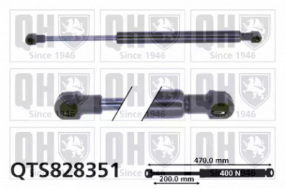 QUINTON HAZELL qts828351 -  Газовая пружина, крышка багажник
